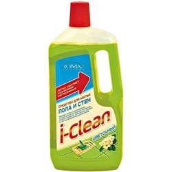 RMX(Беларусь) Средство для мытья пола и стен "I-Clean" Цветочный (1л).12