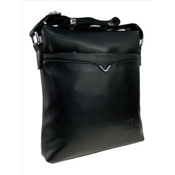 Мужская сумка-планшет из искусственной кожи через плечо, цвет чёрный