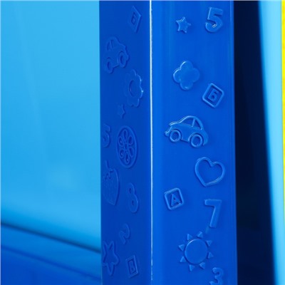 Комод универсальный №1 «Синий трактор», 5 секций, 127 × 52 × 42 см