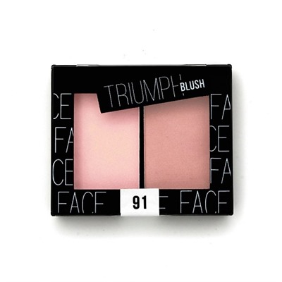 Triumpf CTBL-09 Румяна двухцветные Triumph Blush №91,Блаженство/Bliss. (12)