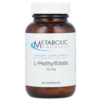Metabolic Maintenance L-метилфолат, 15 мг, 60 капсул