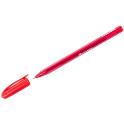 Ручка шариковая Berlingo "Triangle 100T" красная, 0,7мм, трехгран., игольчатый стержень CBp_07108