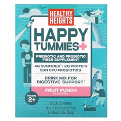 Healthy Heights Happy Tummies+, Фруктовый пунш для детей от 2 лет, 24 пакетика-стиков, по 0,25 унции (7 г) каждый