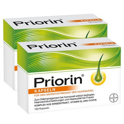 Priorin Doppelpack Приорин двойная упаковка Витамины для волос в капсулах 2x120 шт
