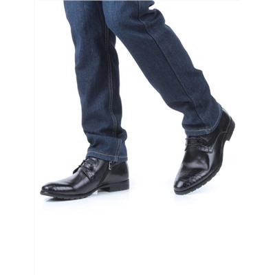 01-H9001-B75-SW3 BLACK Ботинки демисезонные мужские (натуральная кожа) размер 7UK - 41 российский