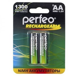 Аккумулятор AA Perfeo AA1300/2BL 1300мА/ч Ni-Mh, 2шт, блистер