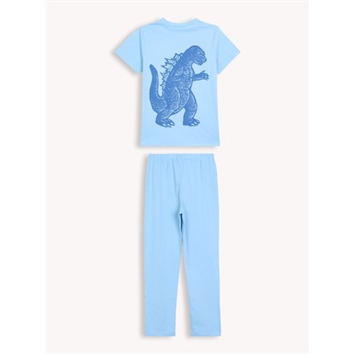 Голубая пижама детская с Кинг Конгом "Пижамы 2023" для мальчика (800046)