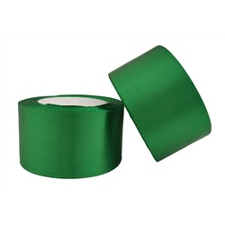 Однотонная атласная лента (ярко-зеленый), 50мм * 25 ярдов (+-1)