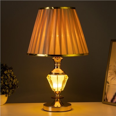 Настольная лампа с подсветкой "Кейтлин" Е27 40Вт золото 27,5х27,5х47,5 см