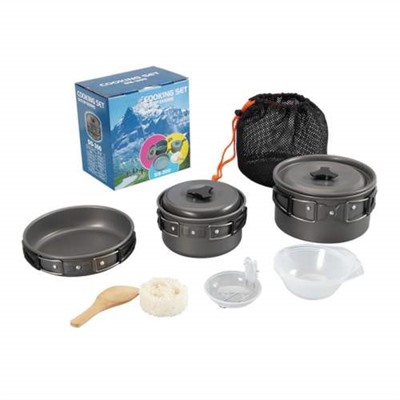 Туристический набор многофункциональной посуды для кемпинга COOKING SET OUTOF-DOORS DS-300 оптом