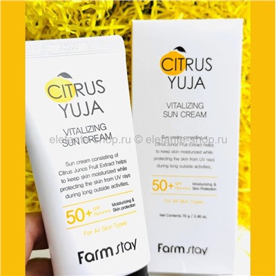 Солнцезащитный крем Farmstay Citrus Yuja Vitalizing Sun Cream 70g (13)