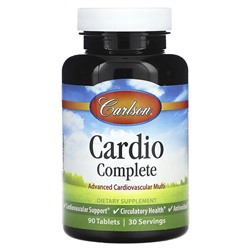 Carlson Cardio Complete, Улучшенная кардиоваскулярная формула - 90 таблеток - Carlson