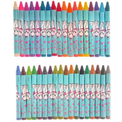 Восковые карандаши, набор 36 цветов, Коты аристократы
