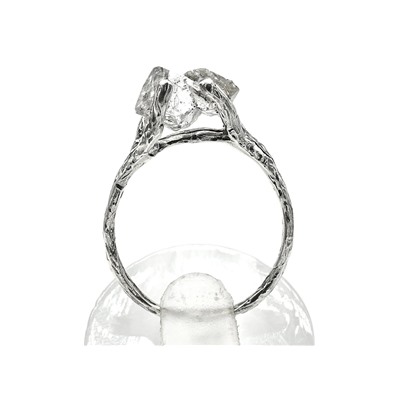 Кольцо С925 Херкимерский алмаз 11*8мм, размер-18