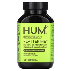 HUM Nutrition Flatter Me, Дополнительная сила, 60 веганских капсул