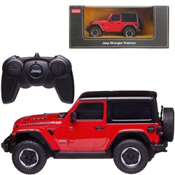 RASTAR. 1:24 Р/У Машина "Jeep Wrangler Rubicon" красная арт.79500-R