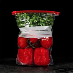 Пакет с Sаfe-защелкой для заморозки и хранения продуктов (20х25 см)