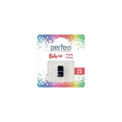 64Gb Perfeo M03 Black USB 2.0 (PF-M03B064)