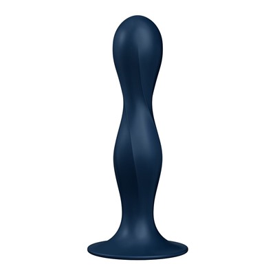 Satisfyer Стимулятор с двумя металличискими шариками в стволе Double Ball-R (dark blue)