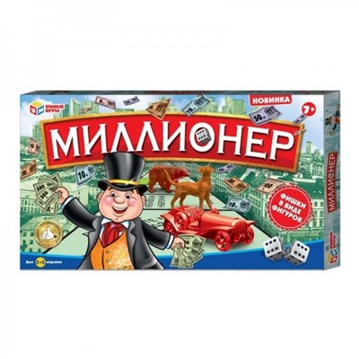 Игра настольная миллионер, кор.44,2*3*25,5см Умные игры в кор.2*36шт