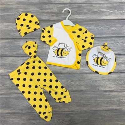 Комплект для новорожденных Пчелка