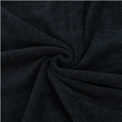 Ткань на отрез махровое полотно 150 см 390 гр/м2 цвет черный