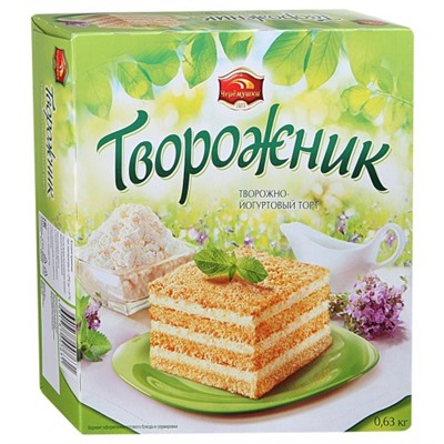 Торт Творожно-йогуртовый Творожник 630г