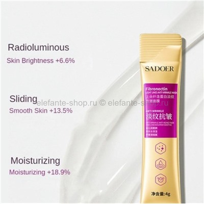 Маски для лица Sadoer Fibronectin Anti Wrinkle Facial Mask 20x4ml