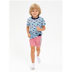 Комплект: Футболка, шорты "Surfing Shark" для мальчика (717441437)