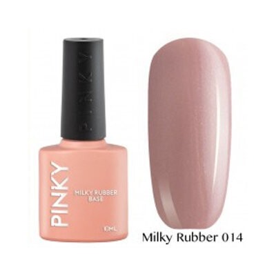 Камуфлирующая база Pinky rubber base milky 14, 10мл