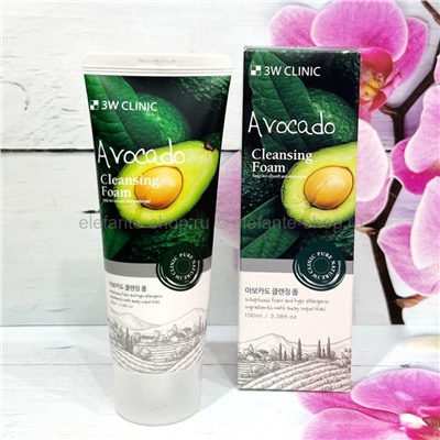 Пенка для умывания 3W Clinic Avocado Cleansing Foam 100ml (78)