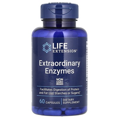 Life Extension Экстраординарные Ферменты - 60 капсул - Life Extension