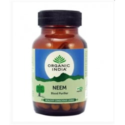 Ним Органик Индия, (Neem Organic India), 60 капсул