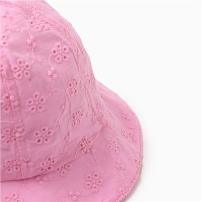 Панама детская "Нежность" MINAKU, цвет ярко-розовый, размер 48