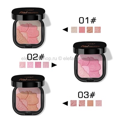 Набор из трёх хайлайтеров Petal Every Moment Powder Blush by Febble (106)