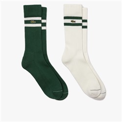 Unisex Socken mit Rippmuster und Kontraststreifen