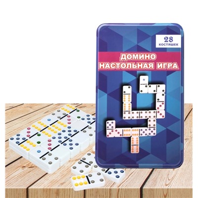 Наст.игра "Домино" в жестяной коробке арт.WGC085A