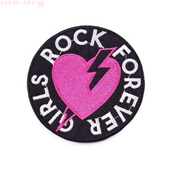 Нашивка «Girls rock forever»