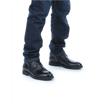 01-H9057-B17-SW3 BLACK Ботинки демисезонные мужские (натуральная кожа)