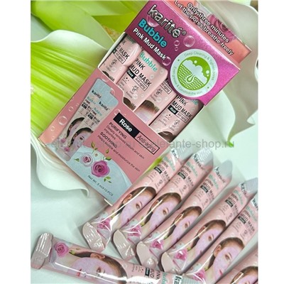 Маски для лица KARITE Bubble PINK MUD Mask 10 штук