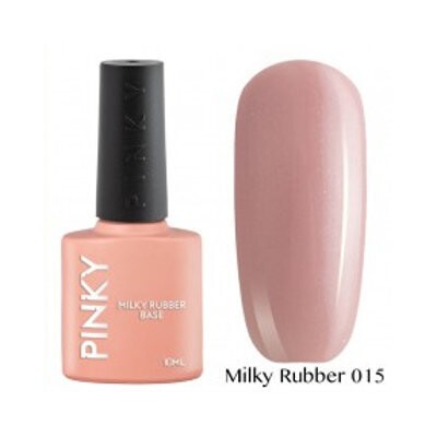 Камуфлирующая база Pinky rubber base milky 15, 10мл