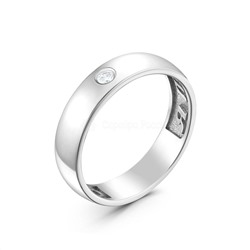 Кольцо из серебра с фианитами родированное - "Я тебя люблю" 925 пробы 1-259р200