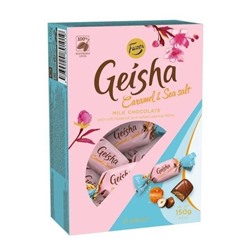 Шоколадные конфеты Fazer Geisha Caramel & Sea salt с карамелью и морской солью 150 гр
