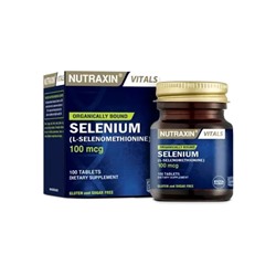 Селен (Л-Селенометионин) 100 мг 100 табл Nutraxin