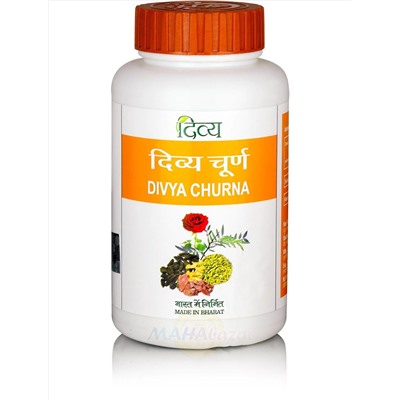 Дивья Чурна, лечение пищеварительной системы, 100 г, производитель Патанджали; Divya Churna, 100 g, Patanjali