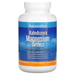 NaturesPlus KalmAssure, Магний, 420 мг - 240 веганских капсул - NaturesPlus