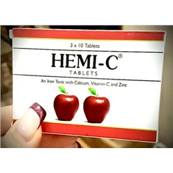 Хеми-С таблетки Hemi-C Tab Arya Aushadhi Pharmaceuticals , 30 шт.при дефиците железа и железодефицитной анемии.