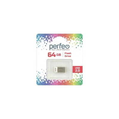 64Gb Perfeo M05 Metal Series USB 2.0 (PF-M05MS064)