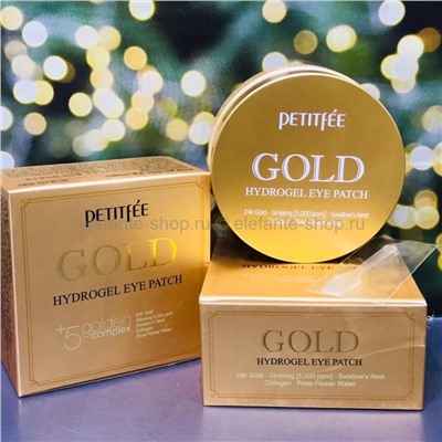 Гидрогелевые патчи с 24-каратным золотом PETITFEE Gold Hydrogel Eye Patch (78)