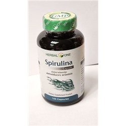 Капсулы Спирулина, комплекс витаминов, минералов и аминокислот, Herbal One Spirulina Capsule, 100 шт., Таиланд